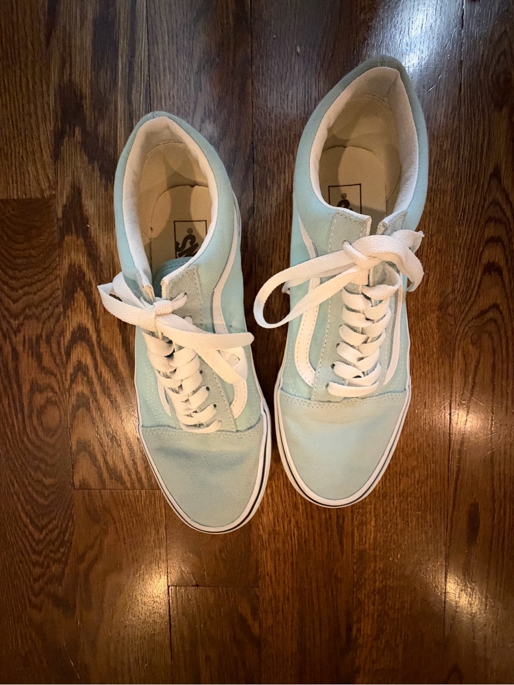 Classic Low-Top Women's Sneakers in Light Blue